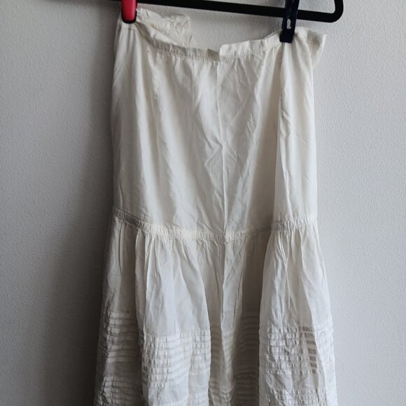 Strapless Button-Up White Plus Size Dress - Picture 2 of 2